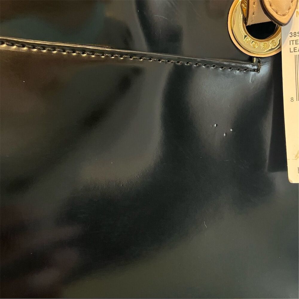 Michael Kors Black Patent Leather Tote - Picture 8 of 10